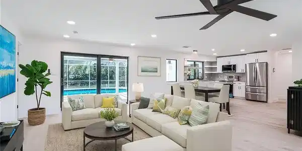 Image 3: Virtually Staged Living Room