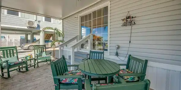 Image 3: Deck featuring a patio and ceiling fan