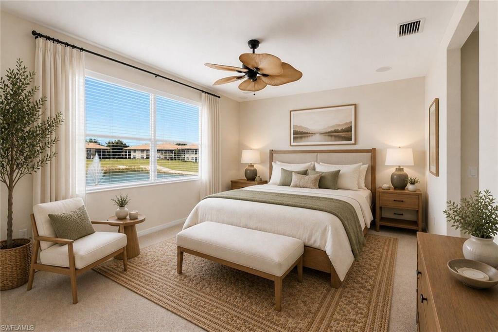Image 3: Primary Bedroom Virtually Staged