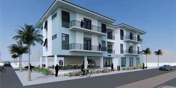 Image 2: This is a rendering. There is no structure on property.