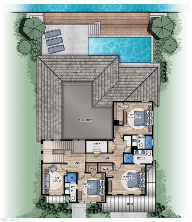 Image 3: Virtual Rendering of Second Floor
