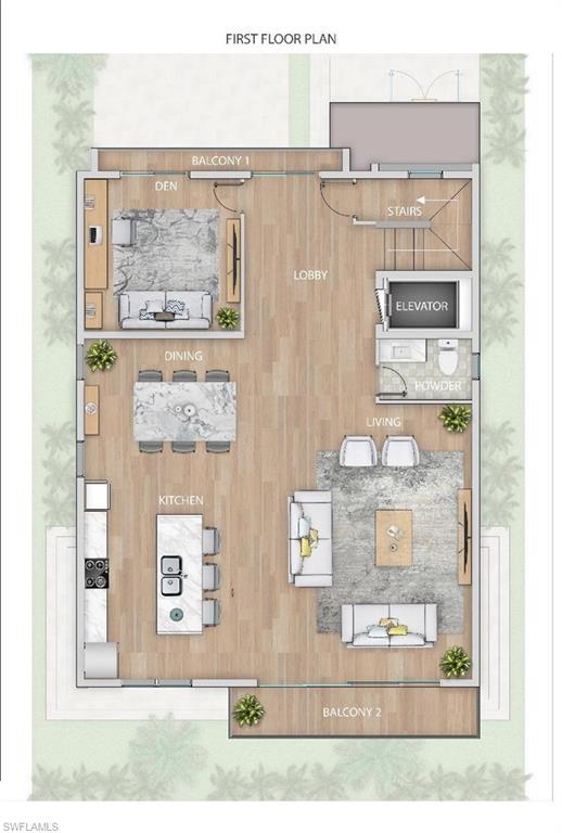 Image 3: RENDERING:View of room layout