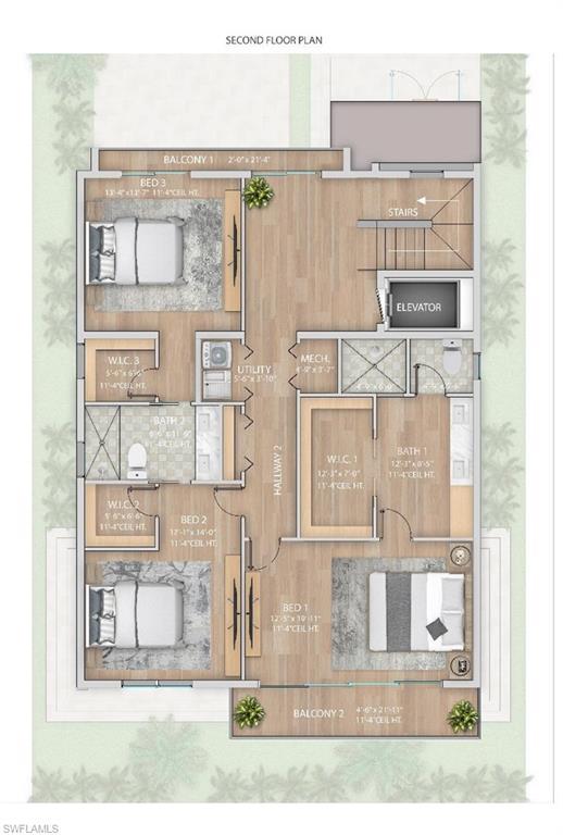 Image 4: RENDERING:View of room layout