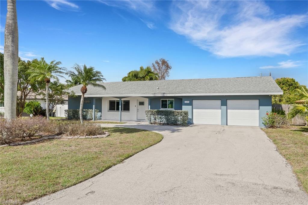 Image 1: Single story home with driveway, a shingled roof, stucco siding, and a garage