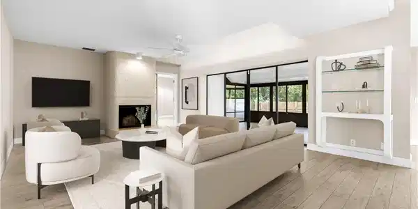 Image 4: Virtual staged photo of living area