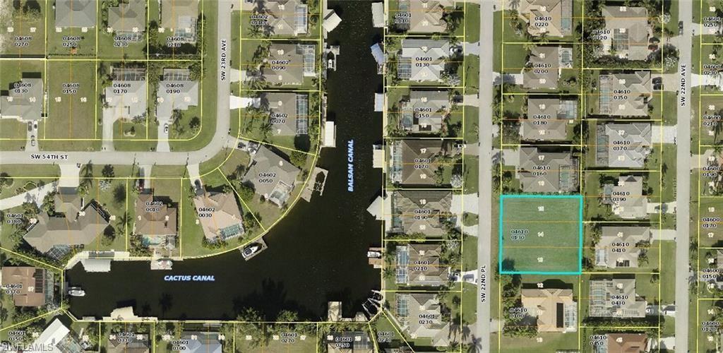 Image 1: Aerial map of property and surrounding area featuring property parcel outlined