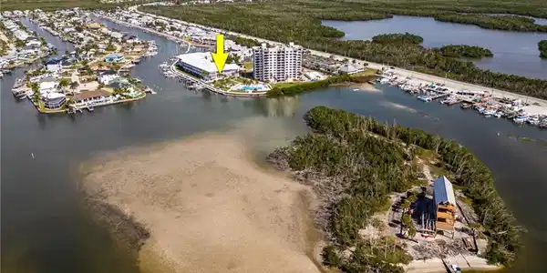 Image 3: Bird's eye view of a nearby body of water