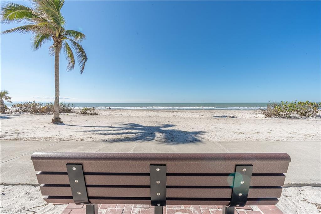 Image 1: View of water feature featuring a view of the beach