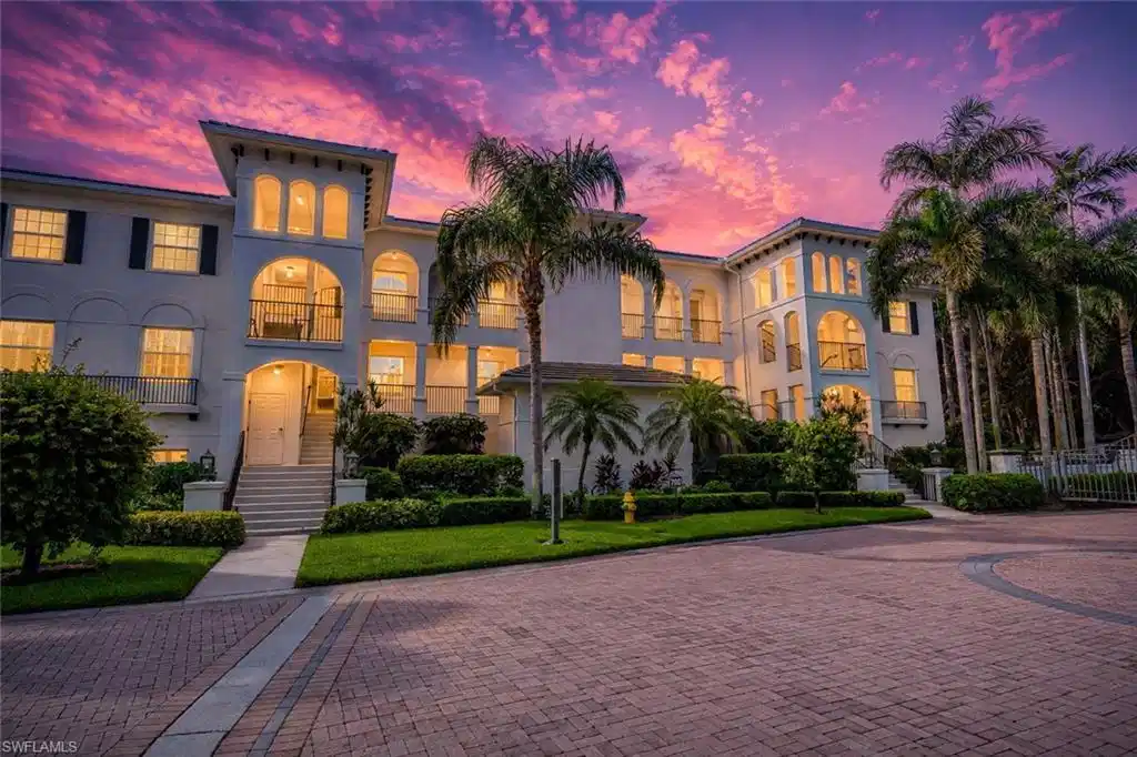 Image 1: Twilight front building