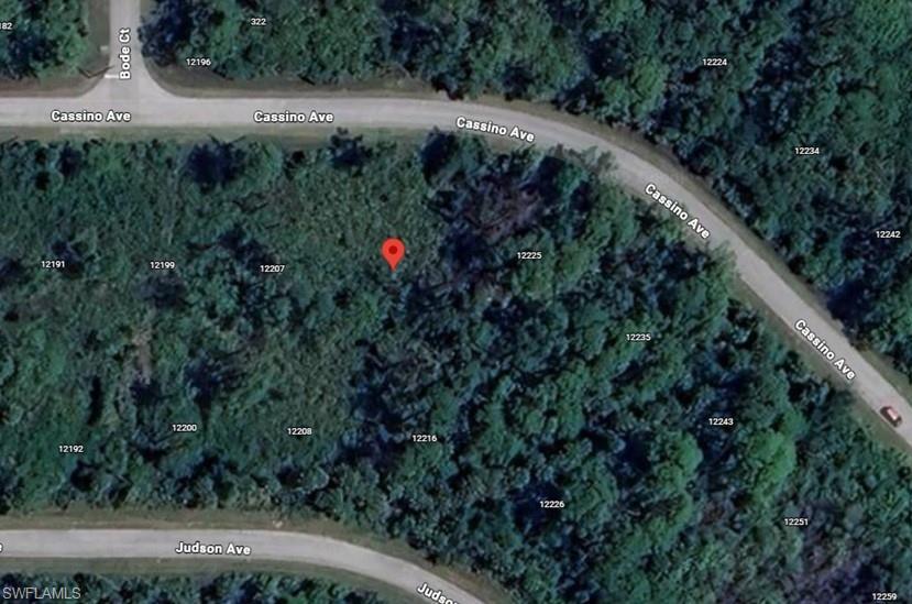 Image 3: Aerial overview of property's location featuring property parcel outlined