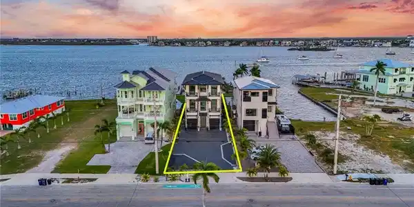 Image 2: Drone / aerial view of a large body of water - Virtually Edited Image