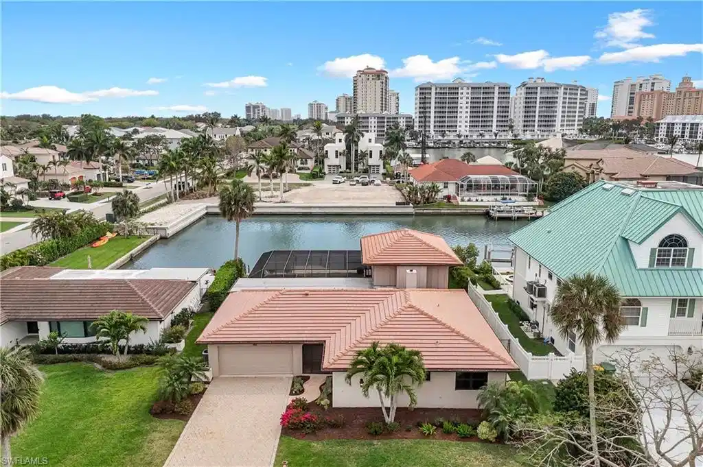Image 1: View of urban area featuring nearby suburban area