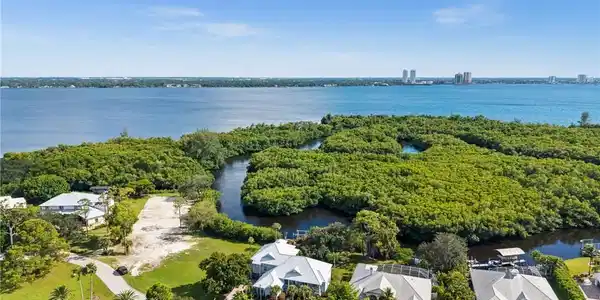 Image 3: Drone / aerial view of a large body of water