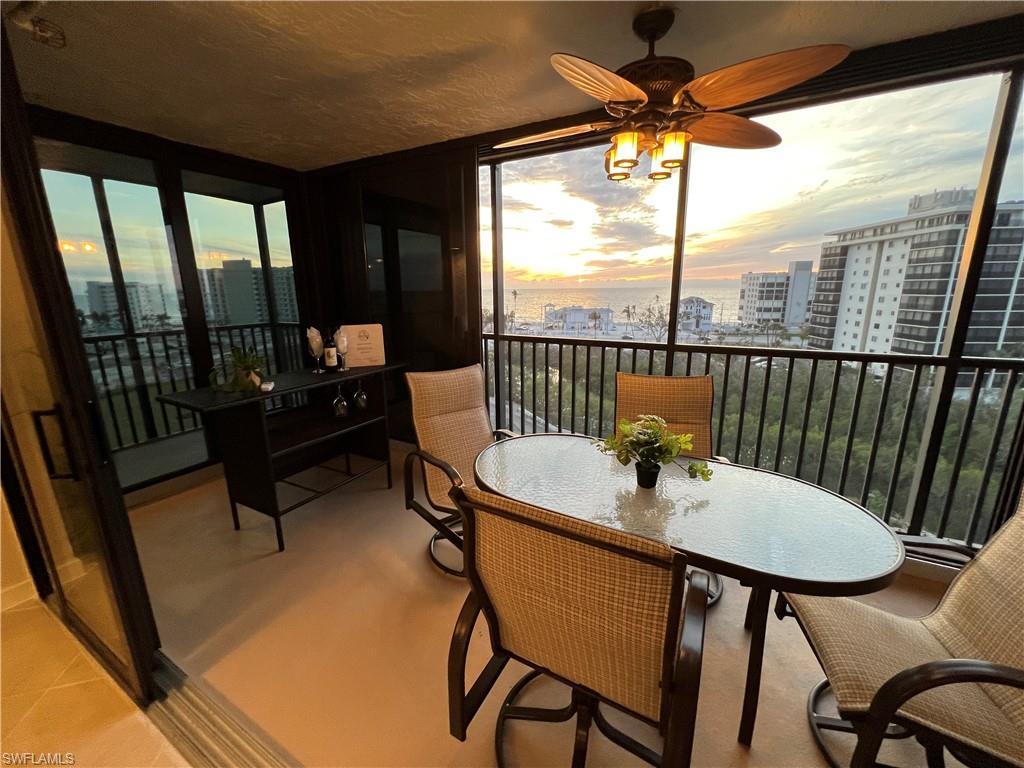 Image 2: Sunroom / solarium with ceiling fan