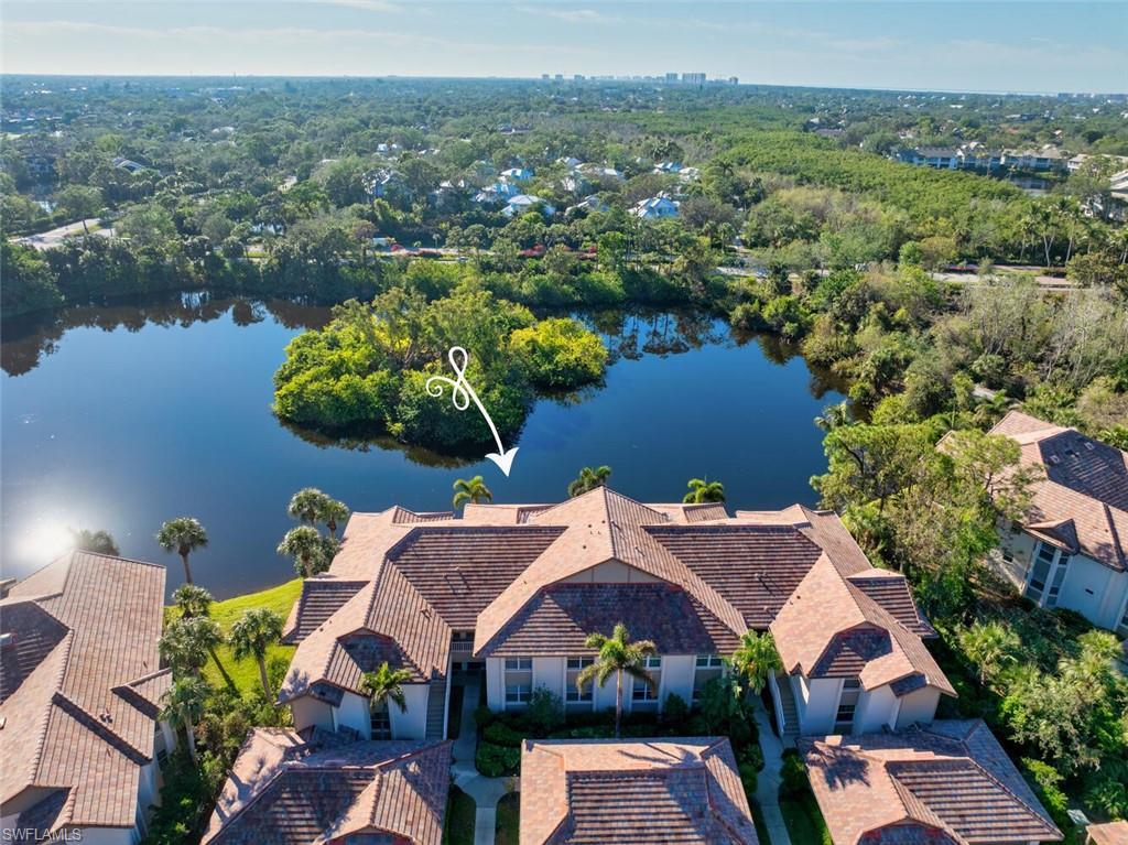 Image 2: Beautiful eagle eye view of water and preserve