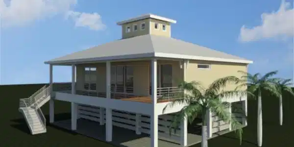 Image 2: Back View of Rendering