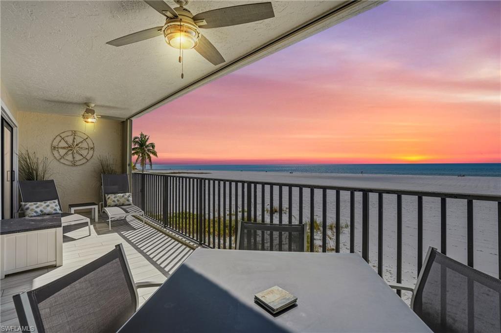 Image 3: Sunset & Gulf views from your Western facing balcony - virtually enhanced