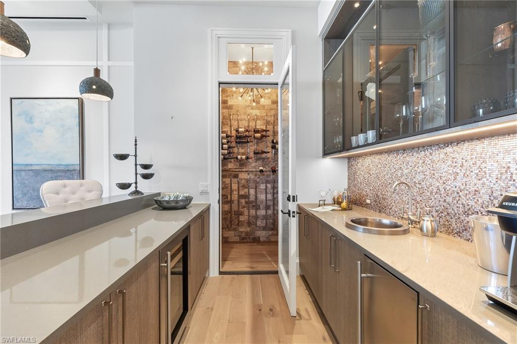 Image 4: Custom wet bar with wine room