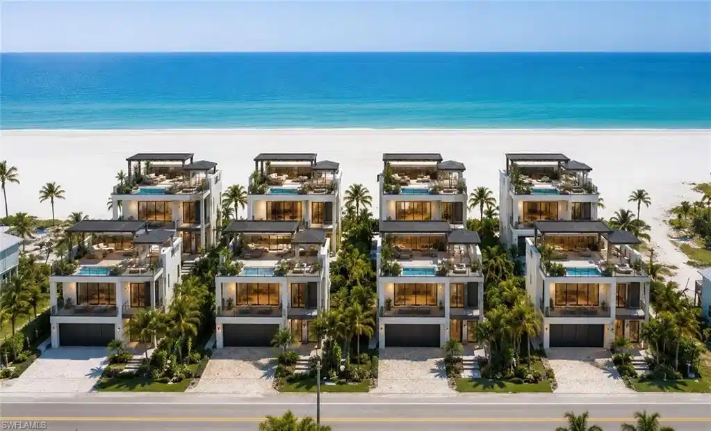 Image 1: Virtual rendering showcasing potential luxury Gulf-front homes and development opportunities.