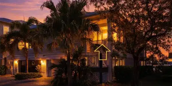 Image 4: Twilight view of front of house