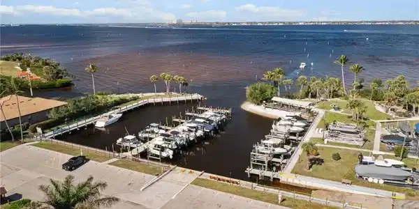 Image 3: View of the Marina and Caloosahatchee River from your front door.