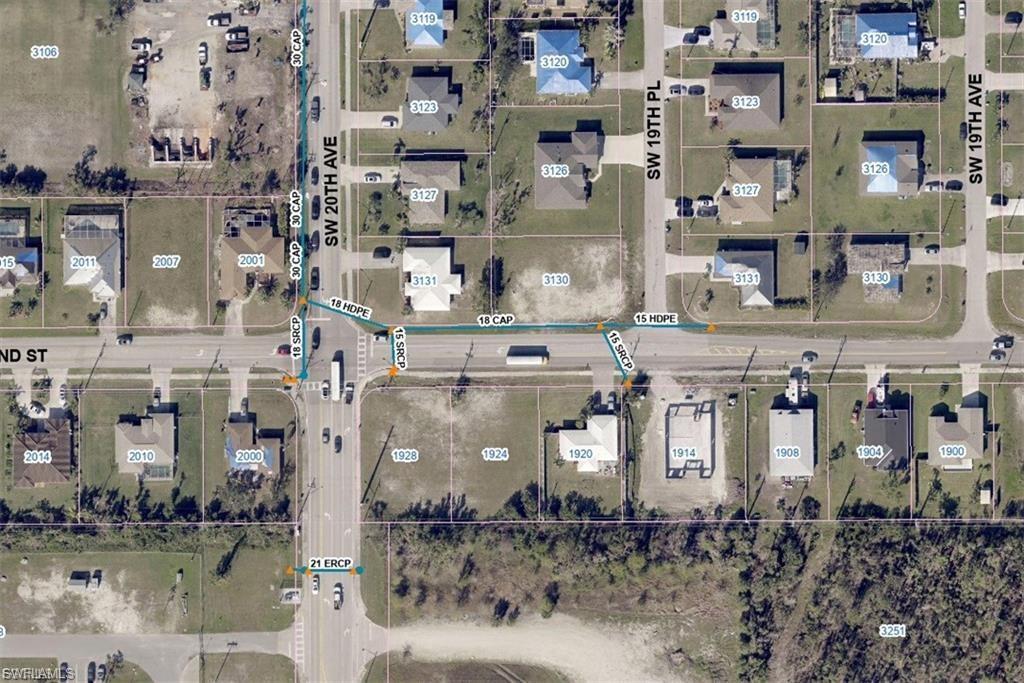 Image 2: Aerial overview of property's location with property boundaries highlighted