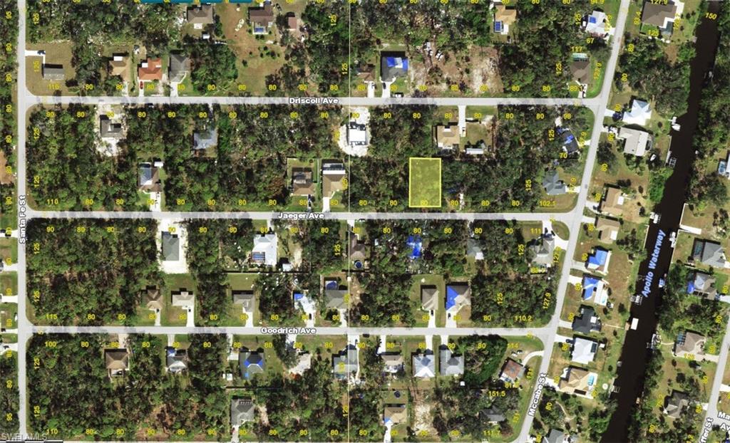 Image 2: Aerial overview of property's location with property boundaries highlighted