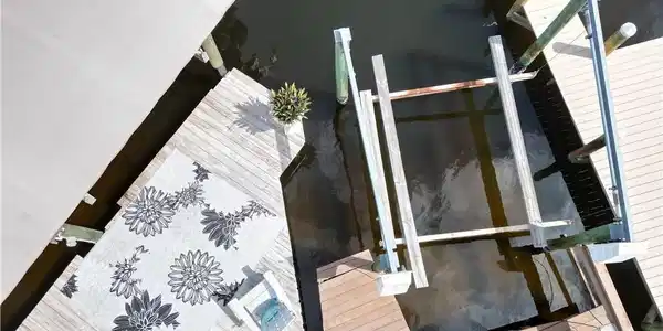 Image 4: Your own boat lift and dock.