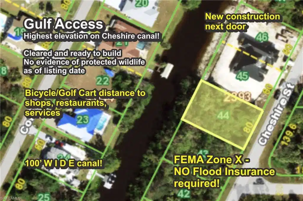 Image 1: Aerial view of property's location featuring property boundaries highlighted