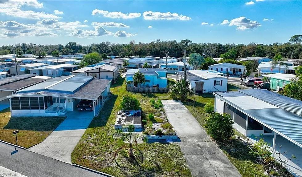 Image 2: Aerial perspective of suburban area