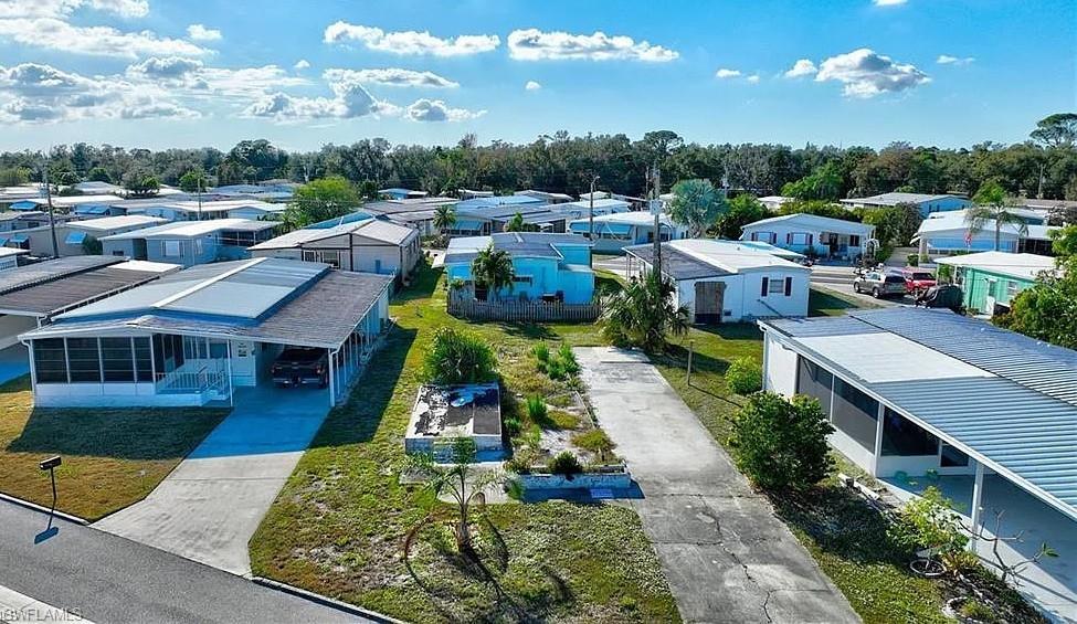 Image 3: Aerial perspective of suburban area