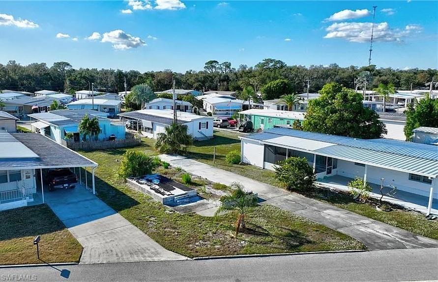 Image 4: Aerial perspective of suburban area