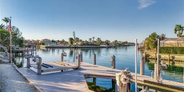 Image 3: Dock area with a water view