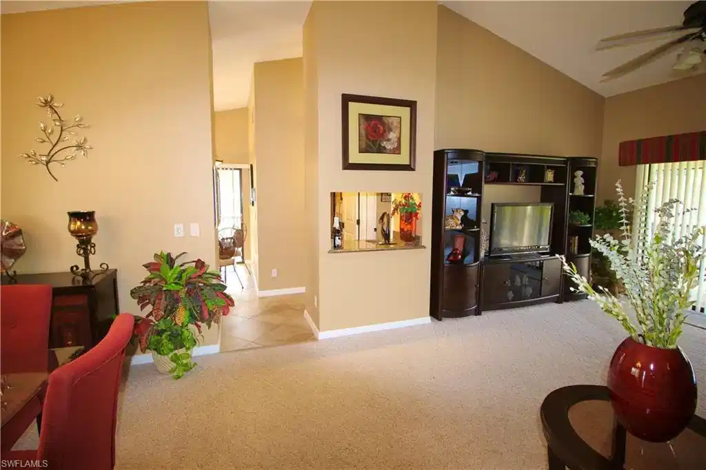 Image 1: Living Room with vaulted ceiling