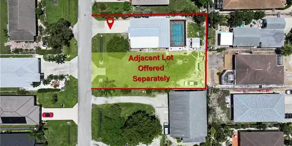 Image 3: Aerial Property Image. Illustrating the property boundaries and an additional parcel offered independently