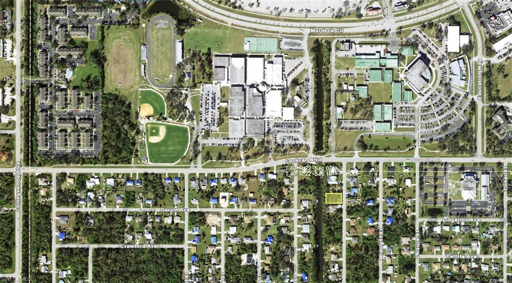 Image 2: Aerial map of property and surrounding area