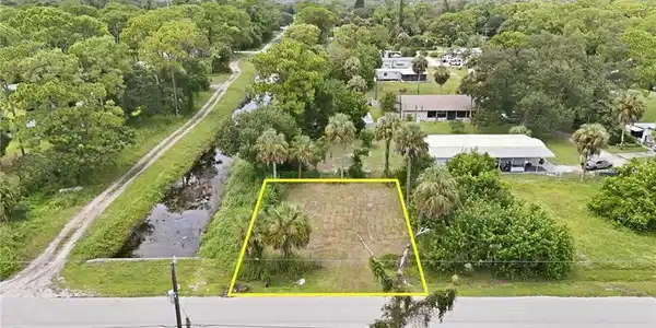 Image 4: Cleared lot with mature trees and direct road frontage