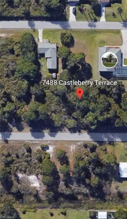 Image 1: Aerial map of property and surrounding area