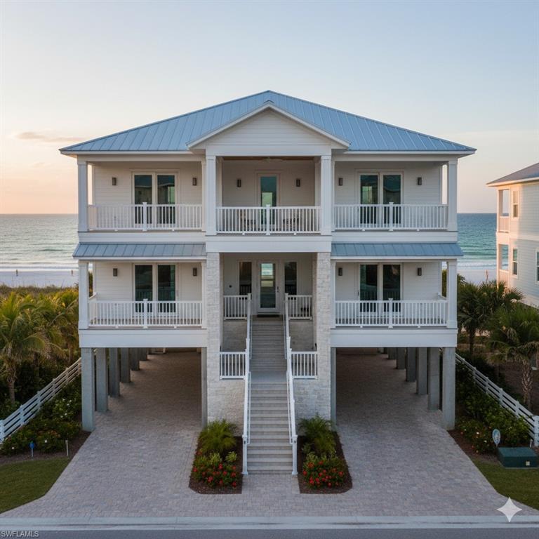 Image 2: Virtual rendering showcasing potential luxury Gulf-front homes and development opportunities.