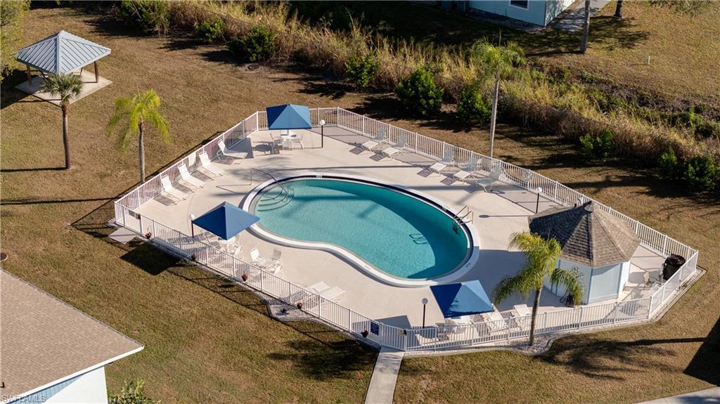 Image 2: Aerial view of a pool