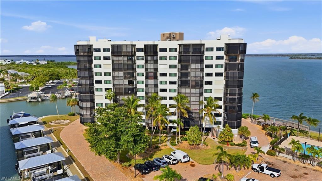 Image 1: View of Harbour Pointe / complex with Estero Bay water views - Virtually Edited Image