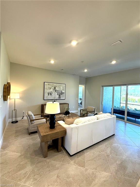 Image 4: Staged Gathering Room - Furniture & staging not included