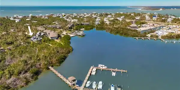 Image 4: Drone / aerial view with a water view