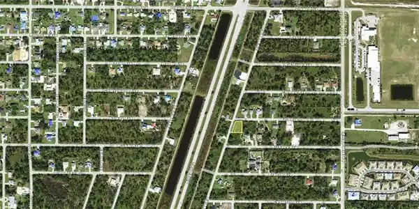 Image 2: Aerial map of property and surrounding area