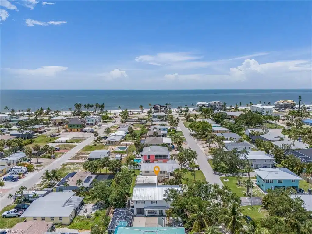 Image 1: Drone / aerial view featuring a water view