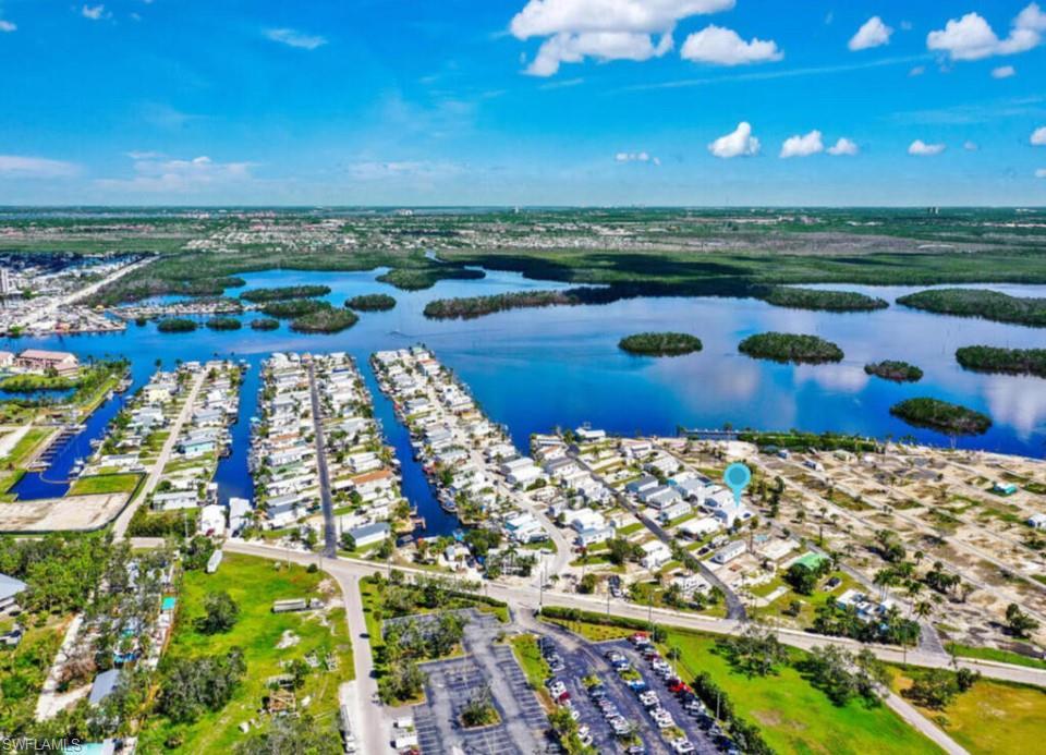 Image 1: Aerial view with a water view