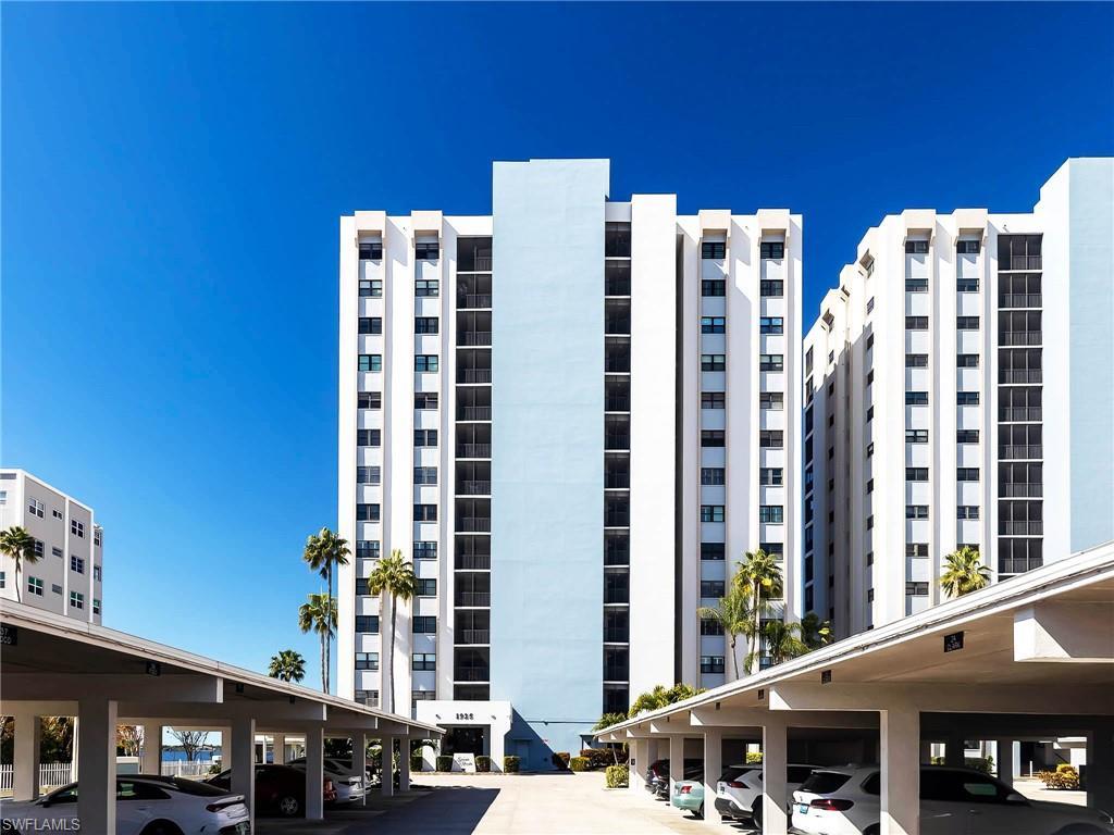 Image 2: Exterior view of Sunset Royale and the owners' covered parking