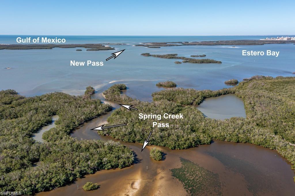 Image 3: Birds eye view of the Passes leaving by boat to Estero Bay & the Gulf of Mexico