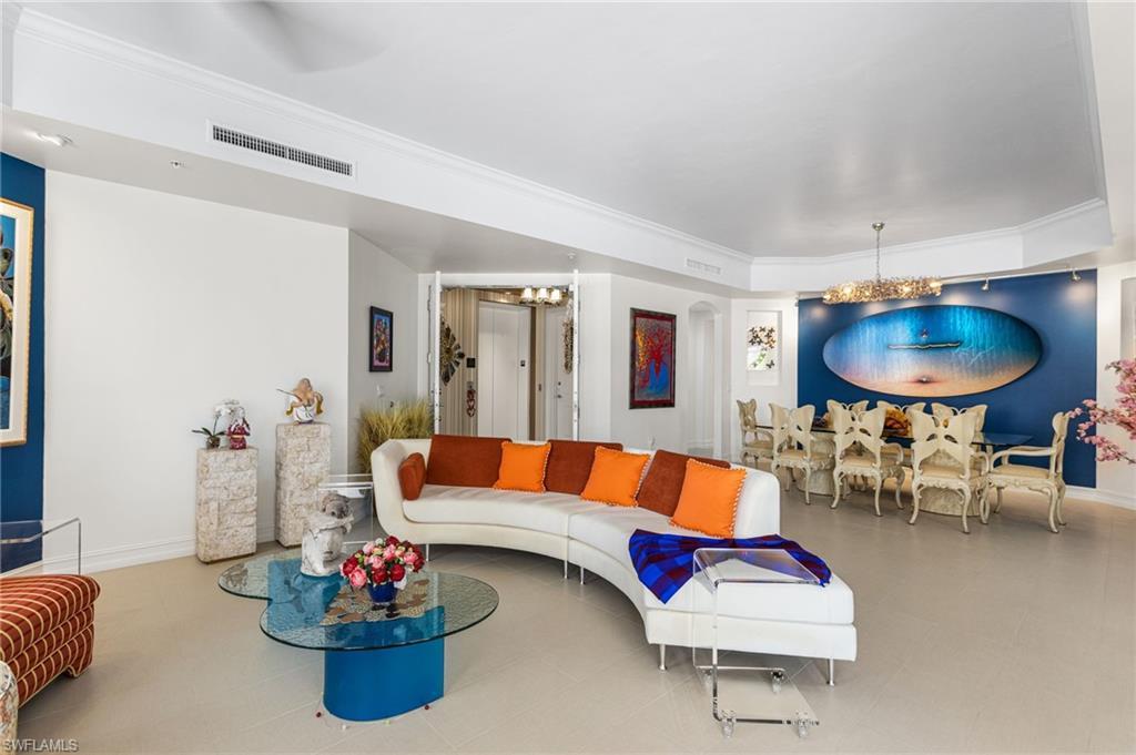 Image 3: Come into your first living area as you step off of your private elevator thru your foyer.