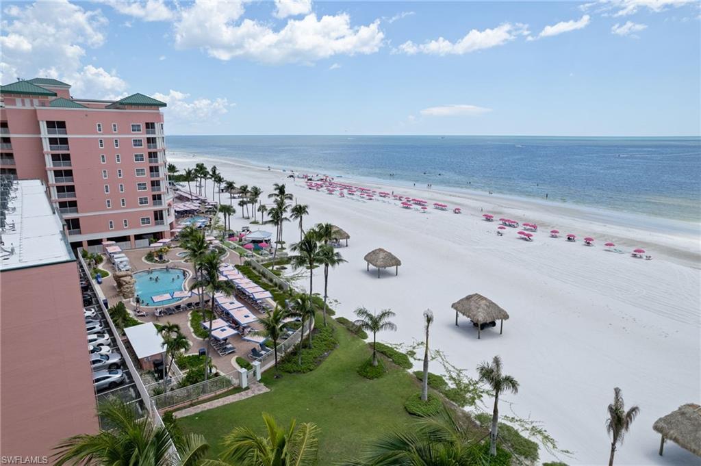 Image 2: The beachview...and those notable pink umbrellas!